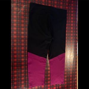 Under Armour black/fuschia yoga pants.